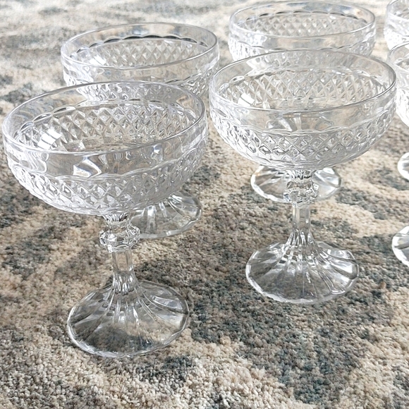 Vintage Crystal Glassware Goblets Stemware Glasses - Picture 4 of 17